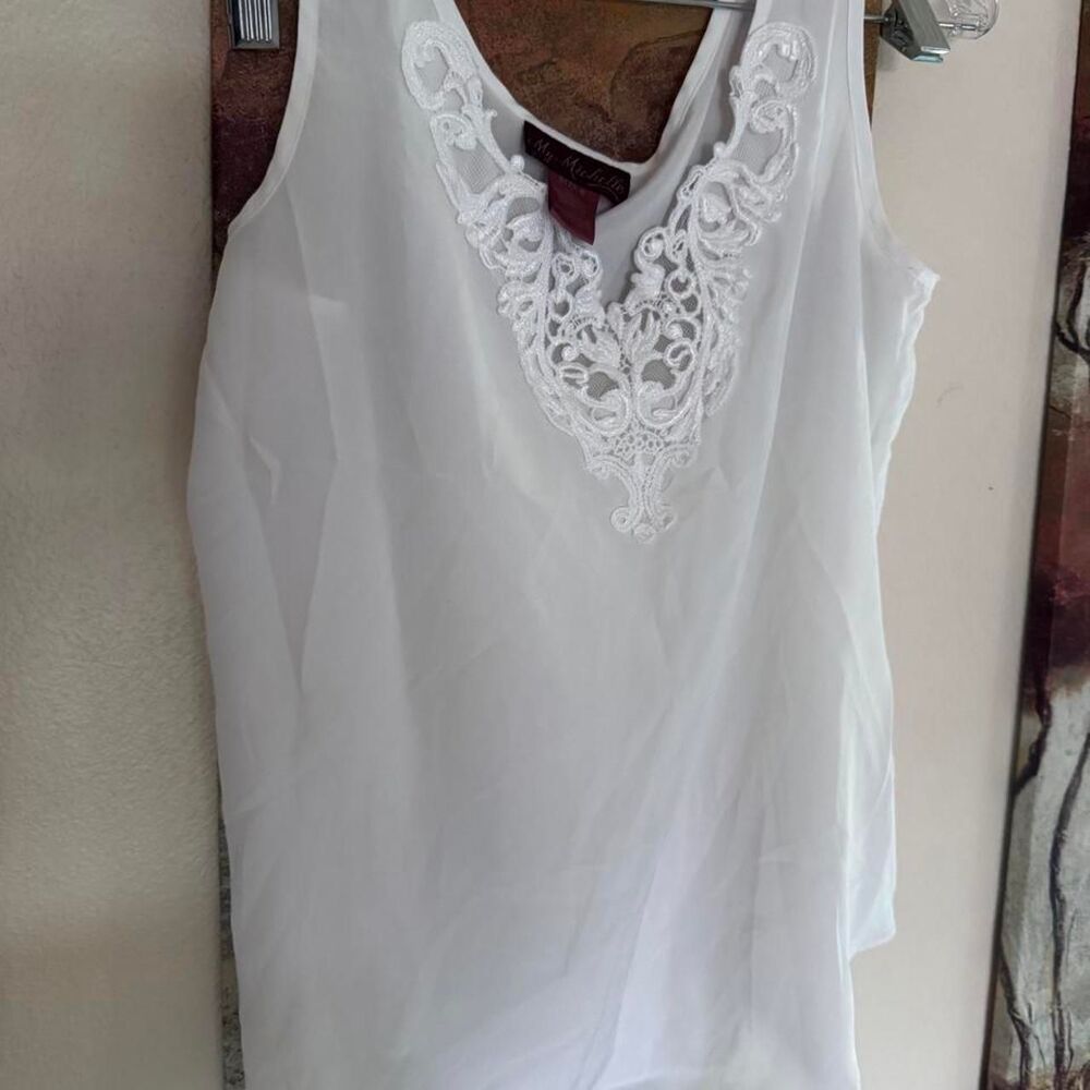 My-michelle Women's White Vest